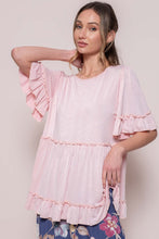 Load image into Gallery viewer, Short Ruffle Sleeve Top
