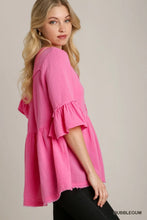 Load image into Gallery viewer, Pink Babydoll Top