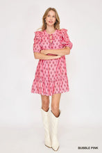 Load image into Gallery viewer, Pink Floral Dress Ruffle Detail