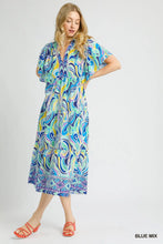 Load image into Gallery viewer, Boho Swirl Print Midi Dress