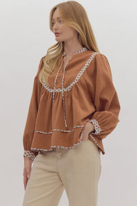 Caramel Long Sleeve Top