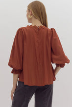 Load image into Gallery viewer, Baby doll Solid Balloon Sleeve Top *2 Colors Available*