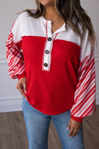 Candy Cane Thermal Top