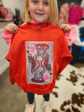 Load image into Gallery viewer, Queen Of Hearts Sequin Sweater or Tshirt S-3x