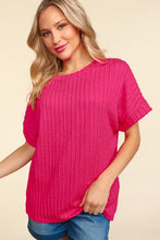 Load image into Gallery viewer, DOLAN CABLE SWEATER SHAPE SOLID KNIT TOP S-3X