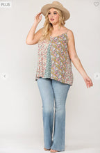 Load image into Gallery viewer, Let it Go Free Floral Boho Tank S-3X
